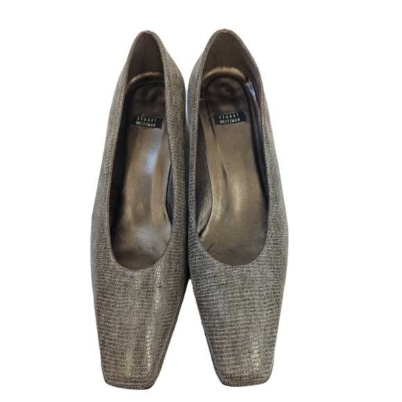 Stuart Weitzman Square toe Pumps Size 10 Gently Used - Picture 2 of 5